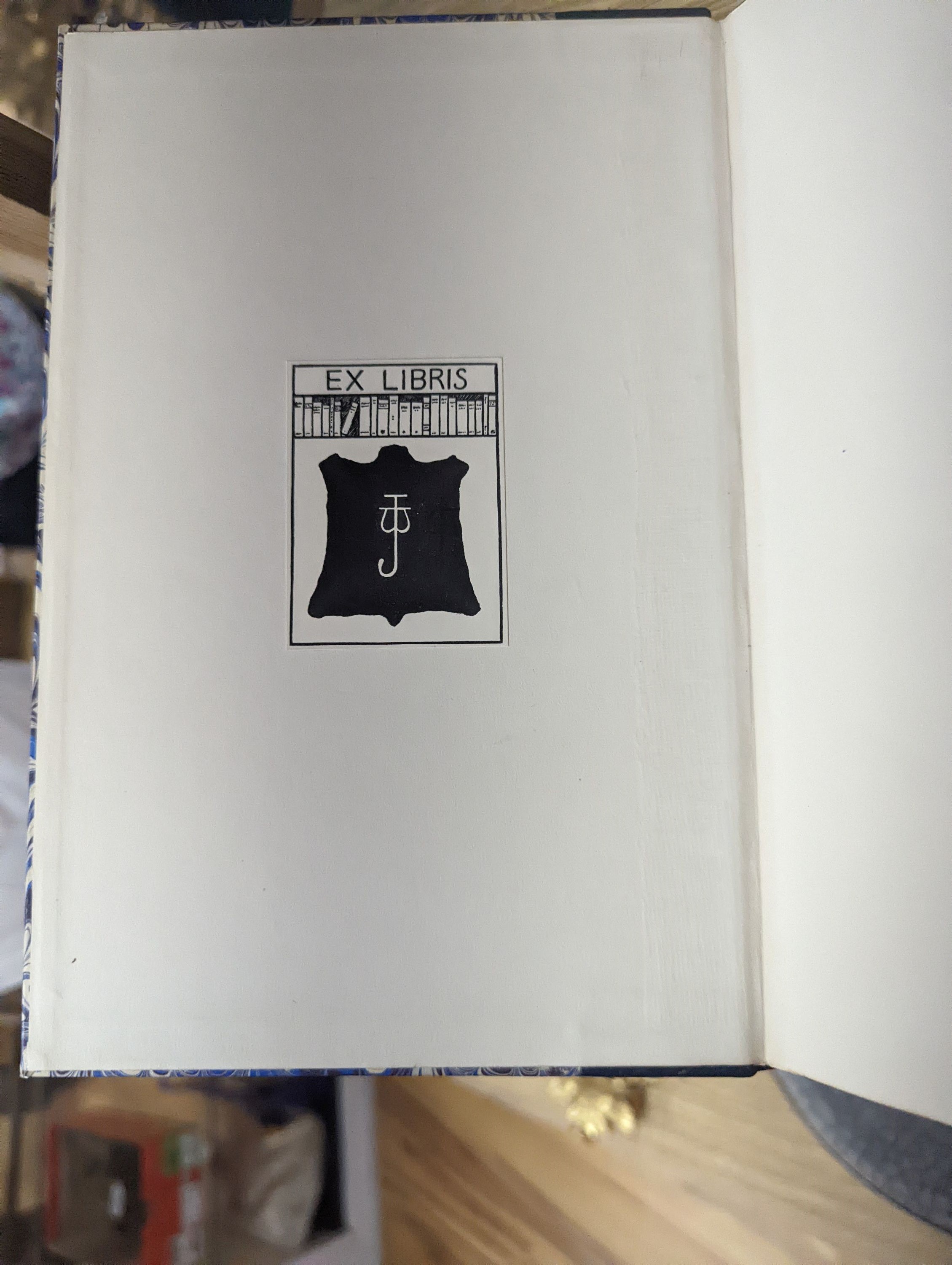 Golden Cockerel Press - Glue and Lacquer, one of 350, illustrated with 5 copper engravings of drawings Eric Gill, executed by his son-in-law-law Denis Tegetmeier, 4to, original yellow boards with blue morocco spine, Walt